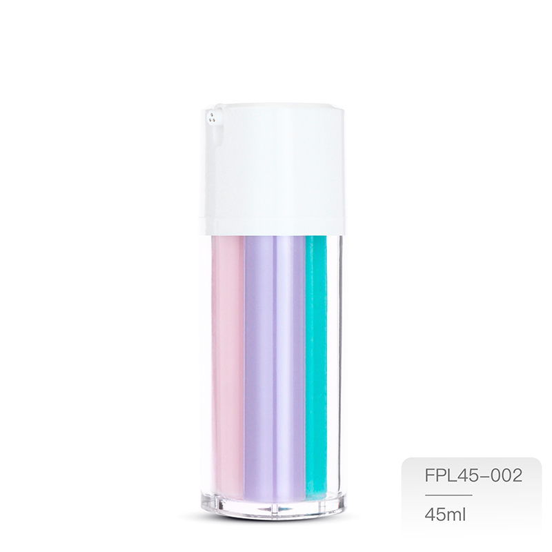 45ml三管真空乳液空瓶-保養品品牌OEM首選包材