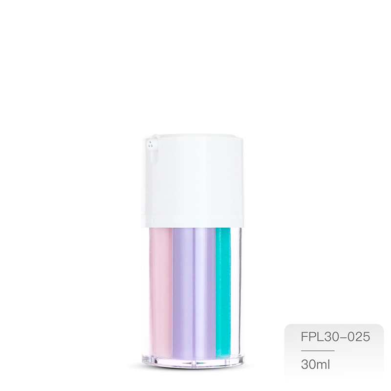30ml三劑型真空瓶-時尚質感設計-化妝品包材